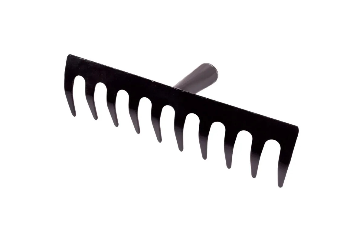 Грабли 10-ти зубые прямые, порошковая окраска 2,5мм,. ГП-10