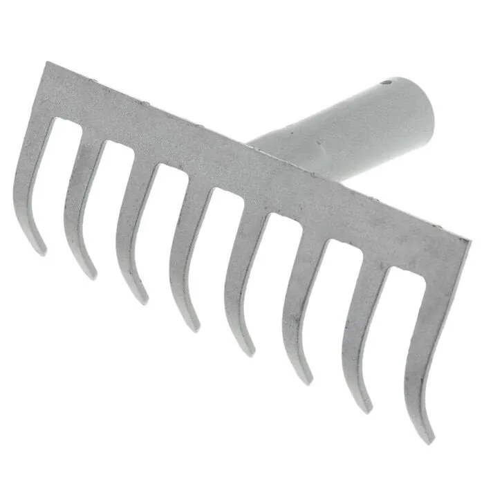 Грабли нержавеющая сталь 8-ми зубые прямые ГП-8